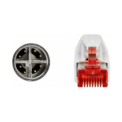 DeLOCK 85425 Cable de Red M12 X-codificado 8 Pin a RJ45 1 m DeLOCK 85425 Cable de Red M12 X-codificado 8 Pin a RJ45 1 m