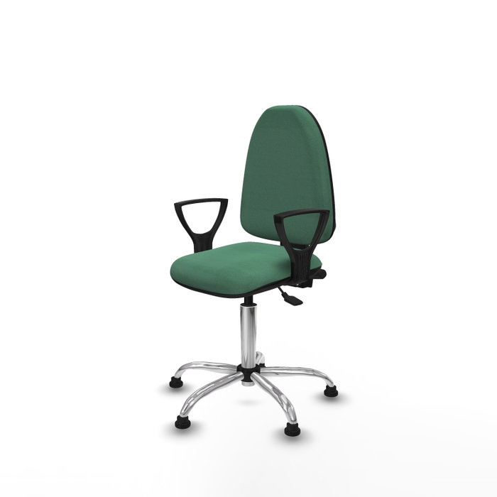 PIQUERAS Y CRESPO Silla de oficina Aýna Verde esmeralda con mecanismo Asincro