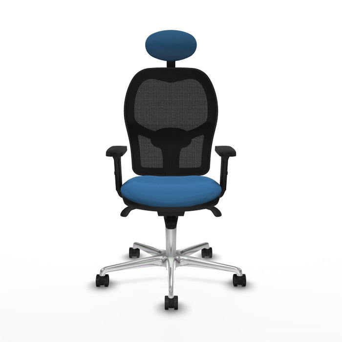 PIQUERAS Y CRESPO Silla de oficina Jorquera con mecanismo Sincro, Azul claro y Negro PIQUERAS Y CRESPO Silla de oficina Jorquera con mecanismo Sincro, Azul claro y Negro