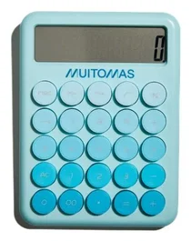Muitomas Calculadora portátil de 12 dígitos, azul petróleo