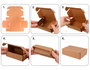 Innspiro Pack de 100 cajas de cartón Kraft Automontables 137x92x42mm