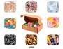 Innspiro Pack de 100 cajas de cartón Kraft Automontables 137x92x42mm