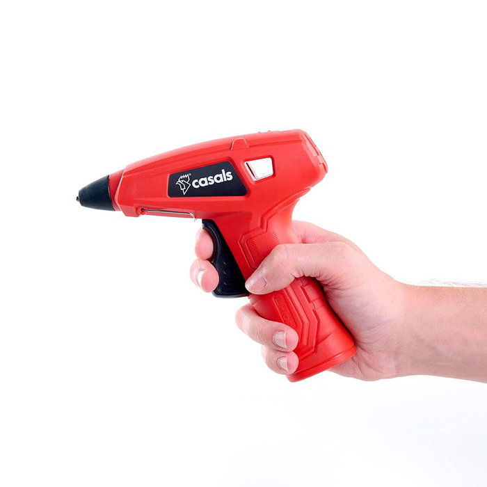 Casals Pistola de Silicona CGG3620 Termofusible 4V Ion-Litio 13000 mAh para Barras de Ø7 mm