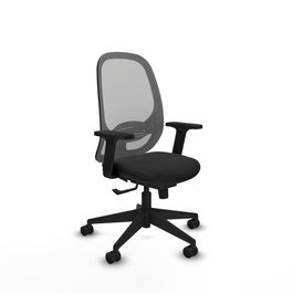 PIQUERAS Y CRESPO Silla de oficina Cilanco con Mecanismo Sincro, Negro y Gris