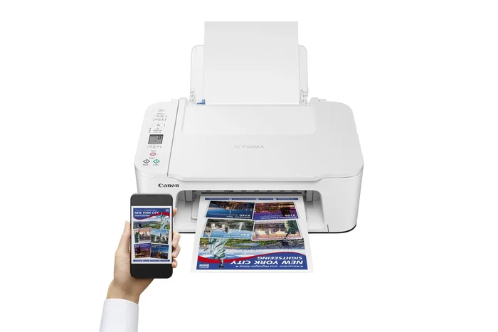 Canon PIXMA TS3751i Impresora Multifunción Inyección Tinta A4 Color 4800x1200 DPI Wi-Fi, AirPrint, Impresión Directa, Blanco