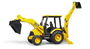 Bruder Excavadora Vehiculo con Pala Frontal y Brazo Trasero Desmontable 41x12x17 cm