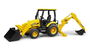 Bruder Excavadora Vehiculo con Pala Frontal y Brazo Trasero Desmontable 41x12x17 cm