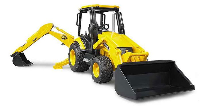Bruder Excavadora Vehiculo con Pala Frontal y Brazo Trasero Desmontable 41x12x17 cm