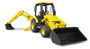 Bruder Excavadora Vehiculo con Pala Frontal y Brazo Trasero Desmontable 41x12x17 cm