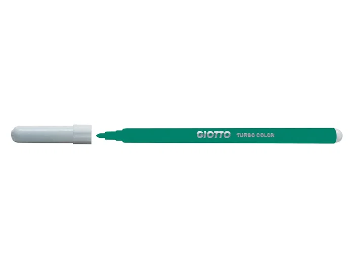 Giotto Rotulador Turbo Color Lavable, Punta Fina Bloqueada, Verde Oscuro