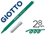Giotto Rotulador Turbo Color Lavable, Punta Fina Bloqueada, Verde Oscuro