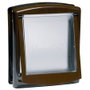Petsafe Puerta para Mascotas Pequeña Staywell Marrón 236x198mm para Perros y Gatos hasta 7kg, Puerta Abatible Dos Posiciones