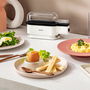 Krups EG 234115 Ovomat Trio Hervidor de Huevos - Capacidad 3 Huevos, Duro, Medio, Suave, Negro/Blanco, 300W