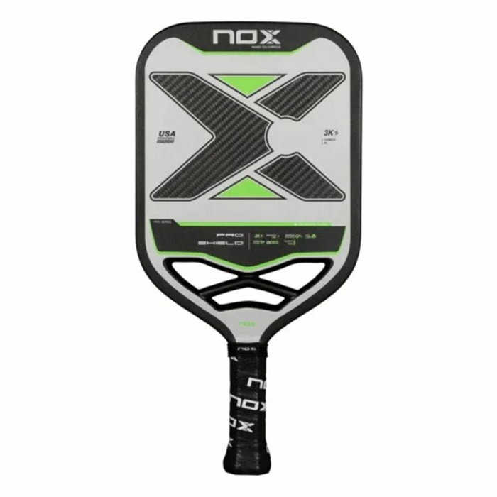 Pala de Pickleball Nox Nox Pro Shield Negro Fibra de carbono Pala de Pickleball Nox Nox Pro Shield Negro Fibra de carbono