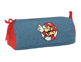Safta Bolso Escolar Portatodo Estuche Super Mario con 1 Compartimento, 80 x 210 x 70 mm