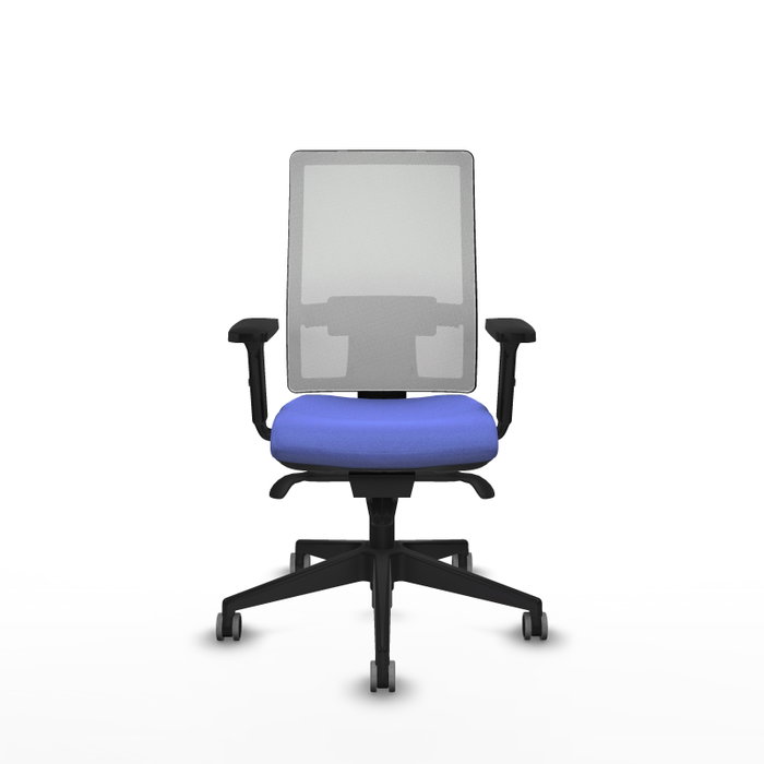 PIQUERAS Y CRESPO Silla de oficina Horna con Mecanismo Sincro Azul Claro y Blanco