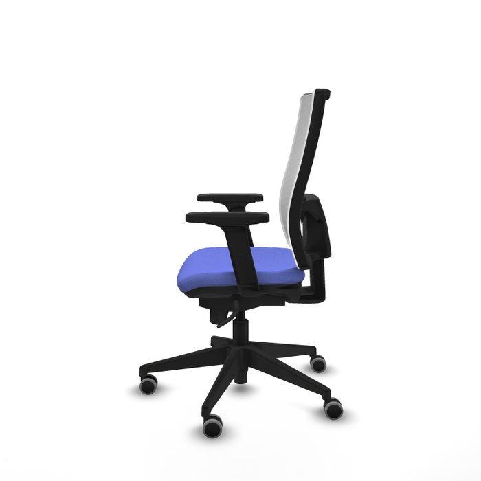 PIQUERAS Y CRESPO Silla de oficina Horna con Mecanismo Sincro Azul Claro y Blanco