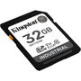 Kingston Tarjeta HC Industrial 32GB -40C to 85C retail SDHC Clase 10 UHS-I 100MB/s 80MB/s FAT32 P