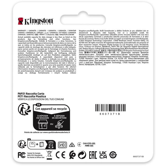 Kingston Tarjeta HC Industrial 32GB -40C to 85C retail SDHC Clase 10 UHS-I 100MB/s 80MB/s FAT32 P