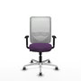 PIQUERAS Y CRESPO Silla de oficina Zulema con Mecanismo Sincro, Morado y Blanco