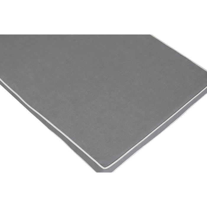 DKD Home Decor Cojín para Tumbona Poliéster Gris Claro 190x60x5 cm