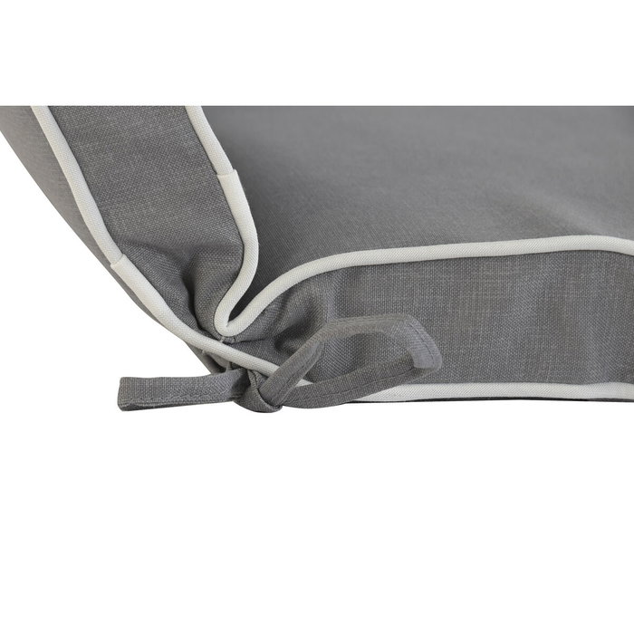 DKD Home Decor Cojín para Tumbona Poliéster Gris Claro 190x60x5 cm