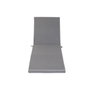 DKD Home Decor Cojín para Tumbona Poliéster Gris Claro 190x60x5 cm