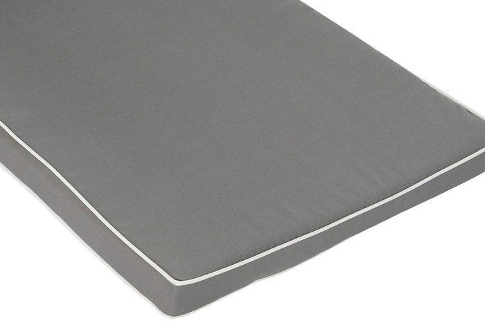 DKD Home Decor Cojín Tumbona Terraza Y Jardín Gris Claro Blanco 60 x 5 x 190 cm