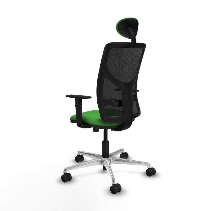 PIQUERAS Y CRESPO Silla de oficina Motilla Verde y Negro