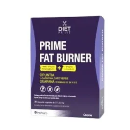 HERBORA Diet Prime Fat Burner 30 cápsulas - Complemento vegano con L-carnitina, café verde y vitaminas B - Quemagrasas para el metabolismo energético