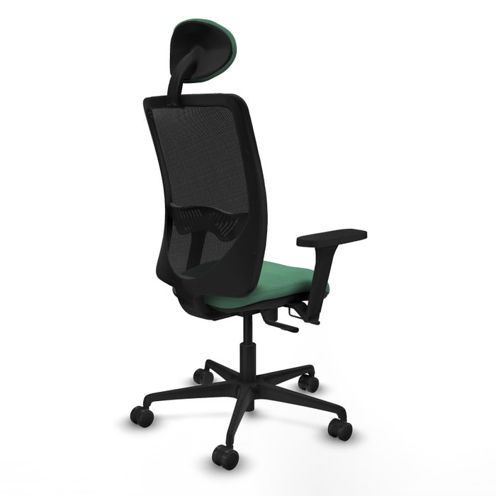 PIQUERAS Y CRESPO Silla de oficina Zulema Verde esmeralda y Negro