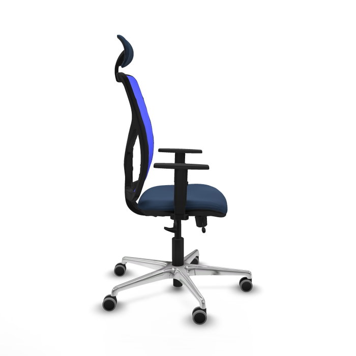 PIQUERAS Y CRESPO Silla de oficina Motilla Azul con mecanismo Sincro/Traslack PIQUERAS Y CRESPO Silla de oficina Motilla Azul con mecanismo Sincro/Traslack