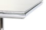 DKD Home Decor Consola Moderno Blanco Plateado Acero Cristal 40 x 78 x 120 cm