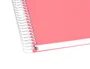Antartik Cuaderno Espiral A4 Micro Tapa Forrada 120 Hojas 90 gr Horizontal Color Coral