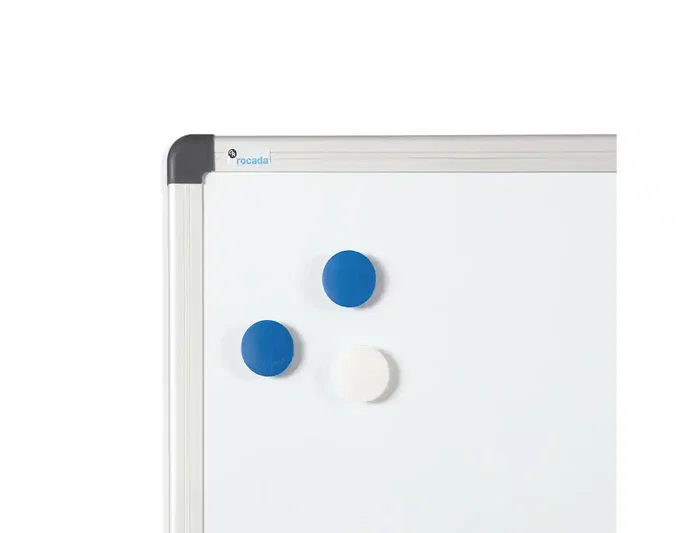 Rocada Pizarra Blanca Lacada Magnética Marco Aluminio 120x150 cm