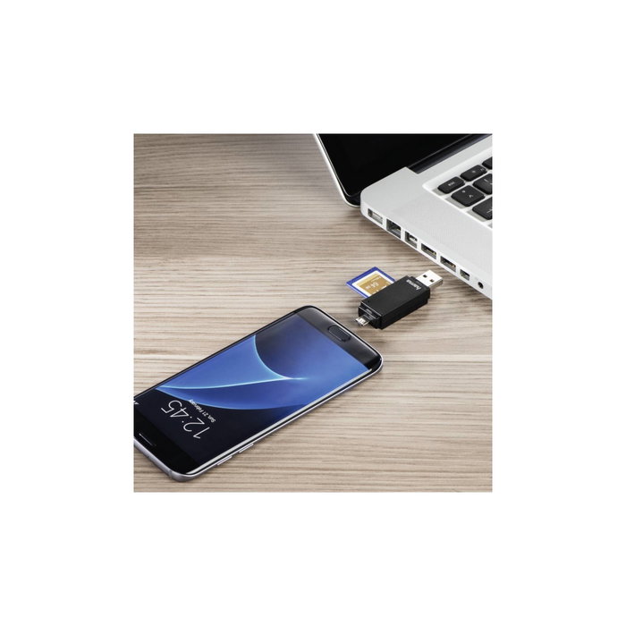 Hama Lector de tarjetas USB 2.0 OTG Basic SD/microSD Negro Hama Lector de tarjetas USB 2.0 OTG Basic SD/microSD Negro