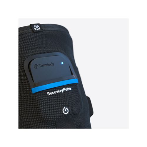 THERABODY TB02792-01 Manga de Compresión para Pantorrilla Negro Talla M con Vibración Compresión Infrarrojo