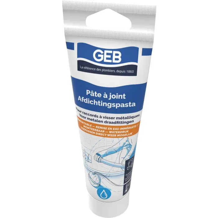 Geb Masilla para Juntas Apta para Agua Potable - Tubo de 125 ml - GEB3283981039802