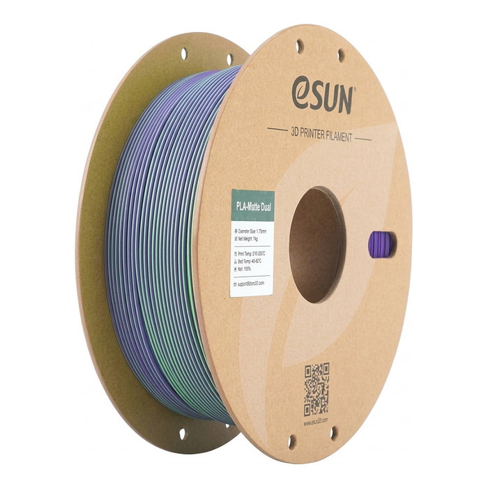 eSun PLA Matte Dual 1,75mm Green Purple 1kg eSun PLA Matte Dual 1,75mm Green Purple 1kg