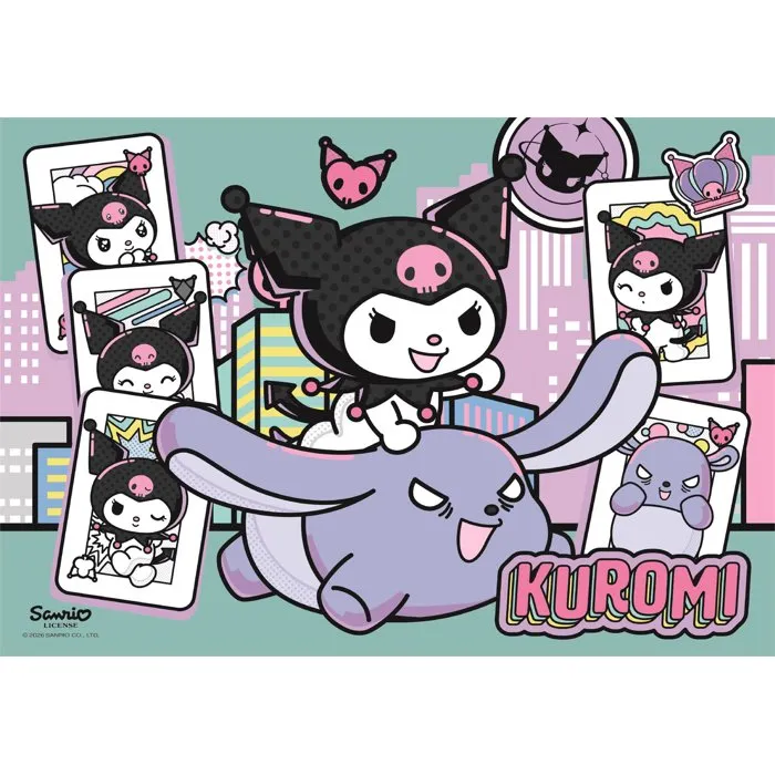 Clementoni Puzzle 104 Piezas Kuromi 25028 - Puzzle Educativo para Niños