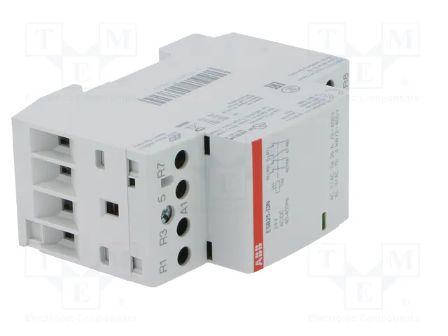 ABB Contactor de Instalación Modular ESB 25A 24VAC/24VDC 4-Polar