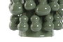 DKD Home Decor Jarrón de Gres Calabaza Verde 25x25x30 cm
