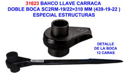 BAHCO Carraca Doble Boca SC2RM-19/22 310 mm