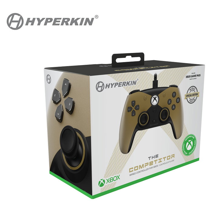 HYPERKIN The Competitor Gamepad Oro y Negro
