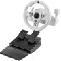 Mars Gaming Volante MWHRSXONEW Blanco con 270° de Rotación y Compatibilidad Multiplataforma para PC y Consolas