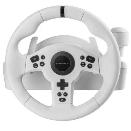 Mars Gaming Volante con Pedales y Cambio MWH-RSXONE 270°, Compatible PC PS4 Xbox One Switch PS3