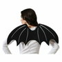 Alas de Vampiro Grandes Negro con Detalles Gris para Halloween y Fiestas Temáticas