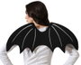 Alas de Vampiro Grandes Negro con Detalles Gris para Halloween y Fiestas Temáticas