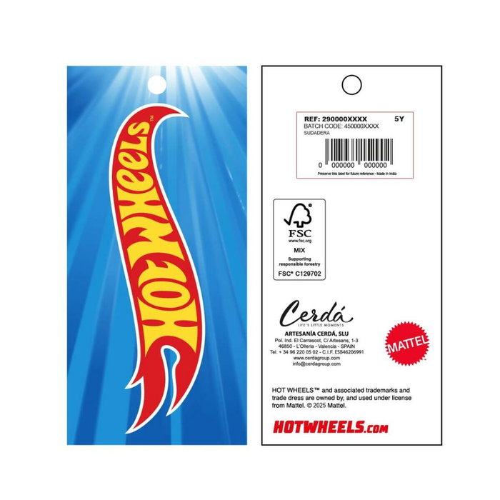 Cerdá Sudadera Cotton Brushed Hot Wheels 4 Años Dark Red