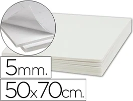 Liderpapel Cartón pluma blanco adhesivo 1 cara 50x70 cm 5 mm